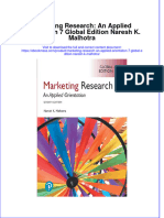 Read online textbook Marketing Research An Applied Orientation 7 Global Edition Naresh K Malhotra ebook all chapter pdf 