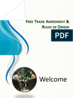 Free Trade Agreement & Rules of Origin