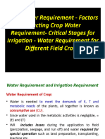 AGR 351 - Crop Water Requirement - PPT 1 - Agri Junction