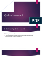 Qualitative research