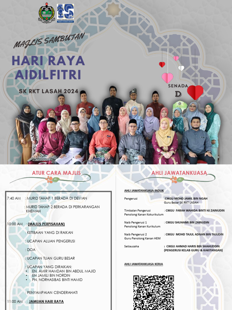 Buku Program Sambutan Hari Raya Aidilfitri 2020 | PDF