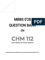 CHM 112 Question Bank
