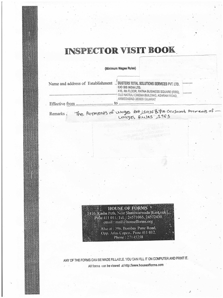 SPECT VES B K Wages Rules Forms | PDF | Politics | Law