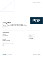 Tanay Shah AU2240007 COM102 Section