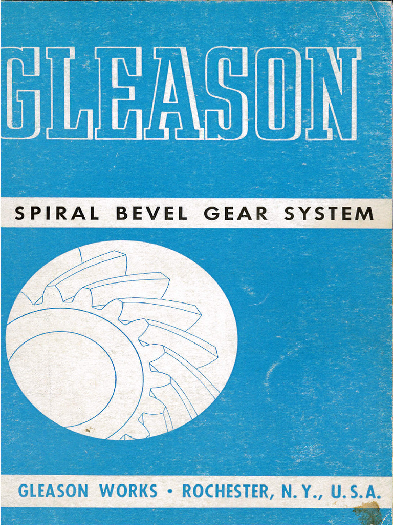 Gleason Spiral Bevel Gear System PDF
