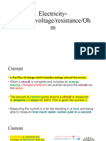 Electricity - Current, Voltage