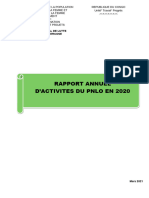 Rapport annuel du  PNLO 2020 au Congo