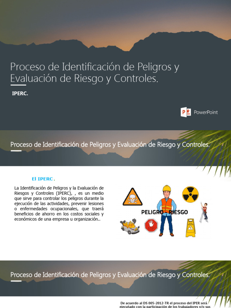 IPERC: Identificación y Control de Riesgos | PDF | Riesgo | Evaluación ...