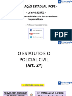 Lei PE Nº 6.245 - Estatuto PCPE - Esquematizado