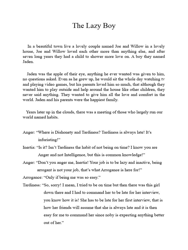 The lazy boy pdf