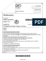 GCSE-Mathematics -504-Summer2022-Higher Tier, M3 (With calculator)-Paper