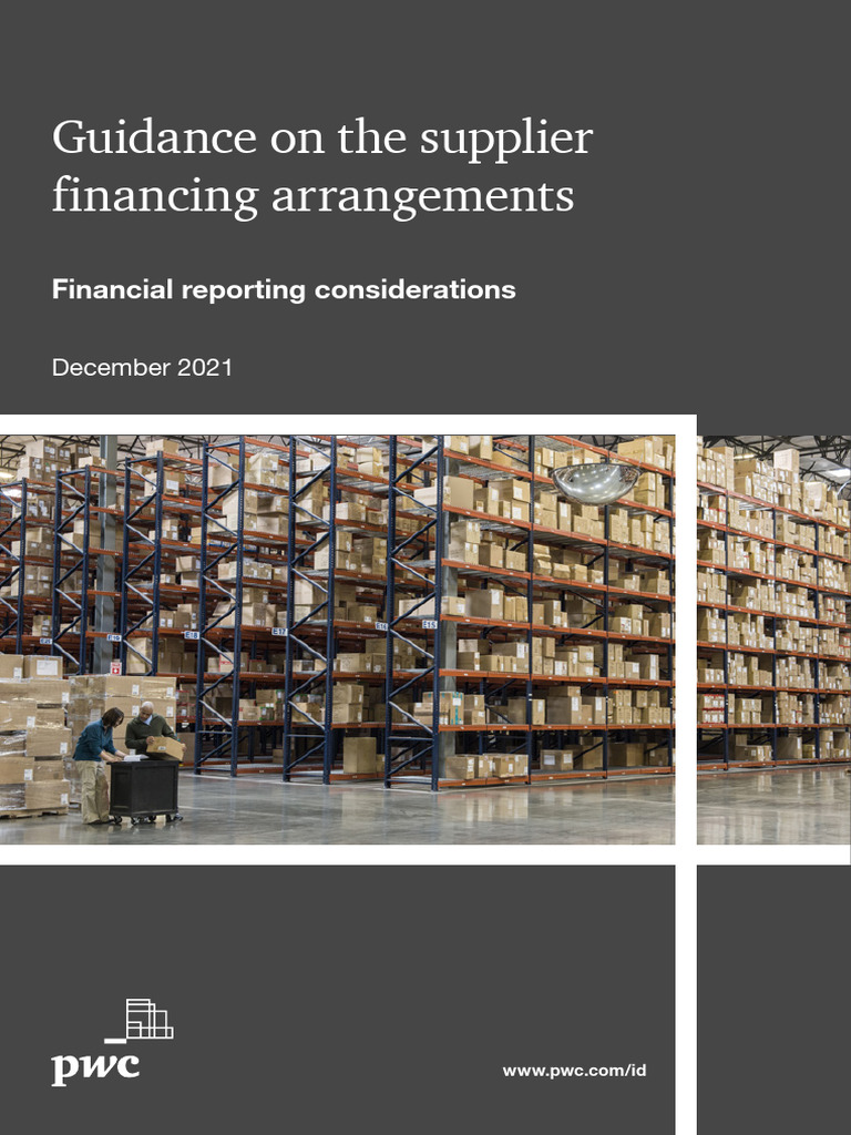 Supplier Financing Reporting Guide | PDF | International Financial ...