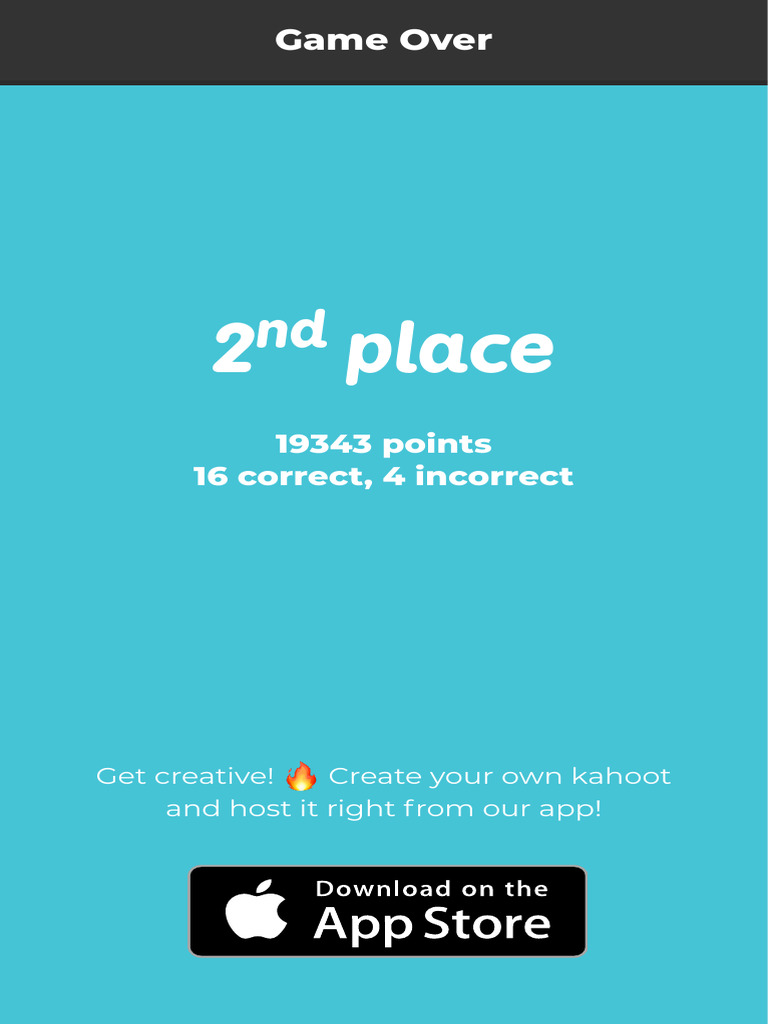 Play Kahoot! Enter game PIN here! PDF