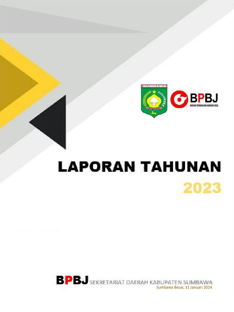 Laporan Kegiatan Pengadaan Sumbawa 2023 | PDF