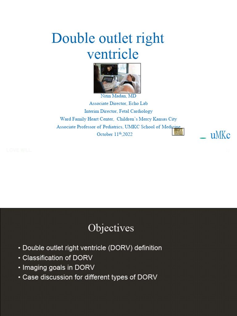 Oct DORV NM | PDF | Ventricle (Heart) | Angiology