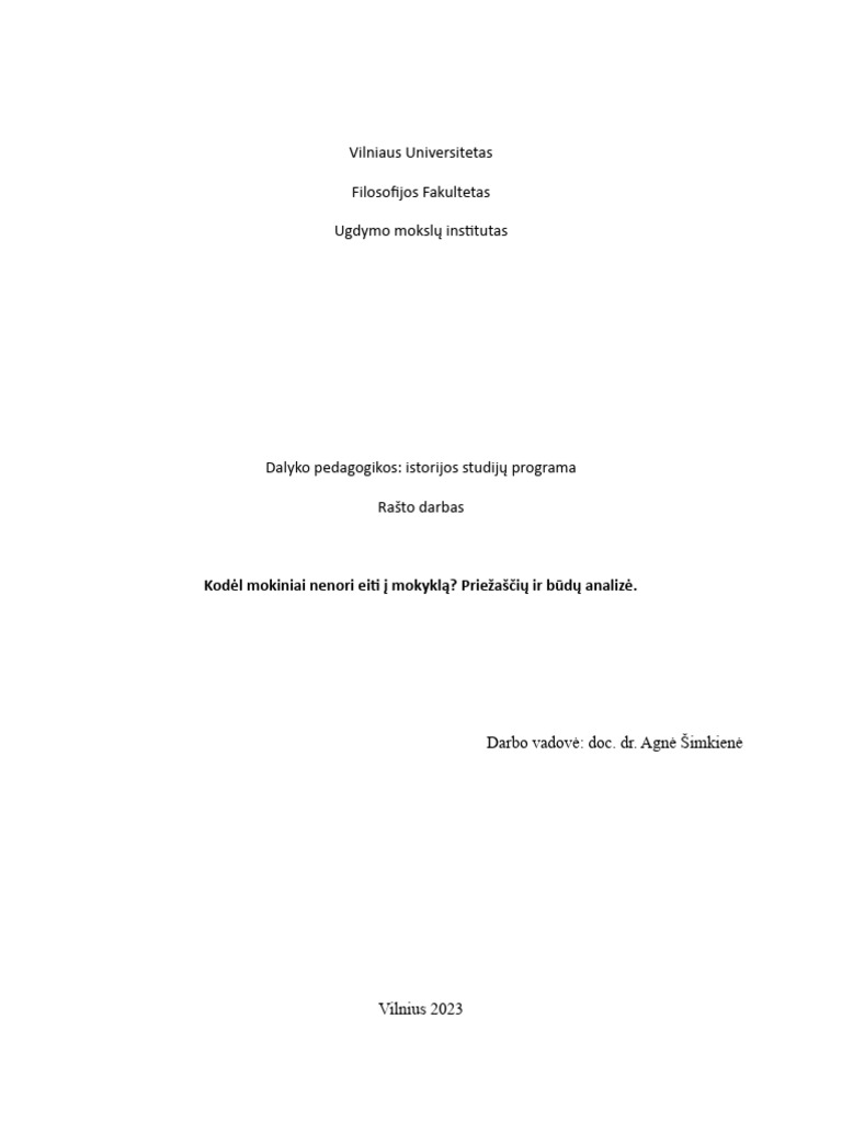 Rašto Darbas | PDF