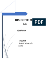 Discrete Math'S: 1022535 Aathif Musthafa
