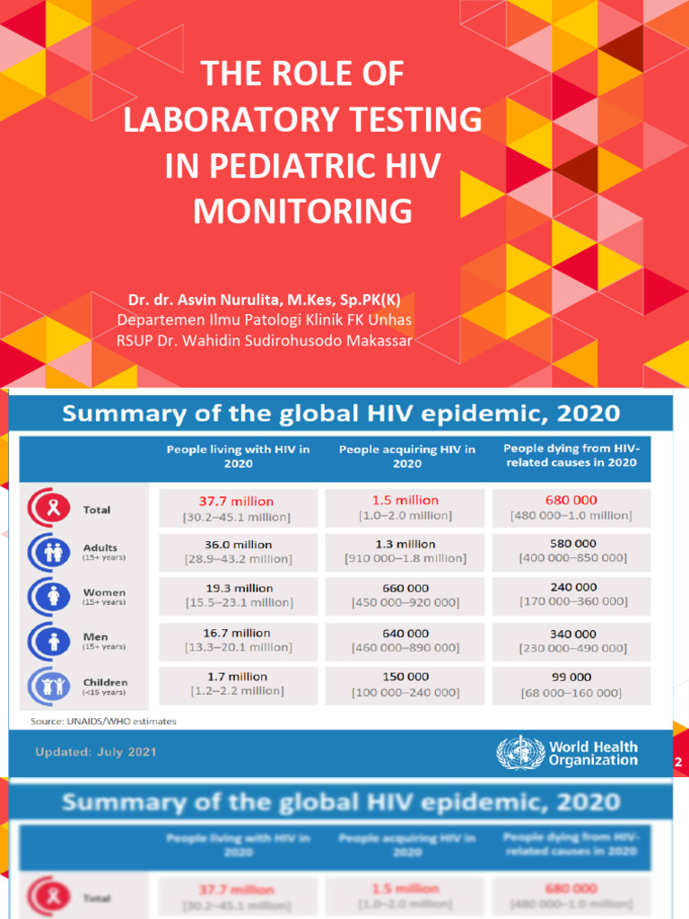 Pediatric HIV Monitoring via Lab Testing | PDF | Hiv | Management Of ...
