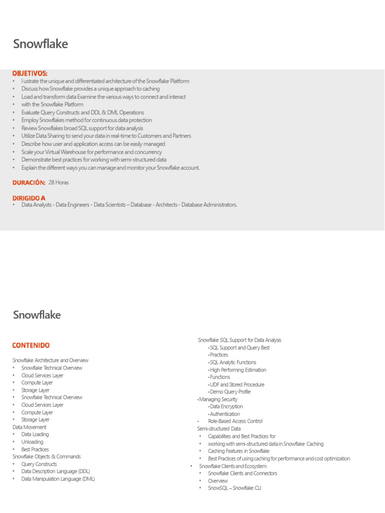 Snowflake Platform Architecture Overview | PDF | Databases | Sql