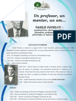 Un profesor, un mentor, un om... Vasile Pavelcu – academician, doctor în ştiinţe filosofice, profesor titular de psihologie şi logică (1900-1991) [Resursă electronică] 