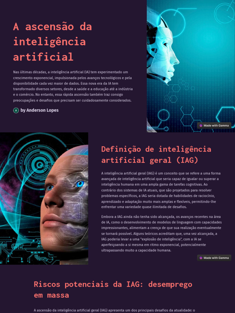 Riscos e Desafios da IA Geral | PDF | Inteligência artificial ...