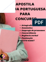 Apostila Língua Portuguesa para concursos -2022