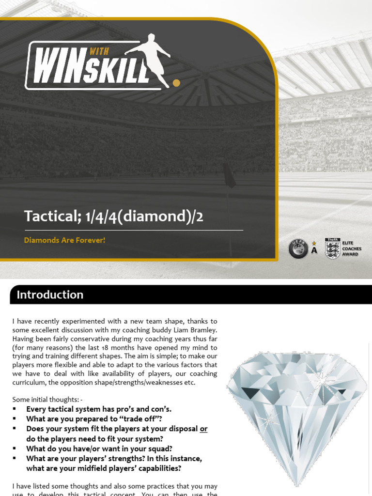4-4-2 Diamond Formation Insights | PDF | Forward (Association Football ...