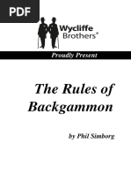 Backgammon Rules | PDF | Dice | Leisure