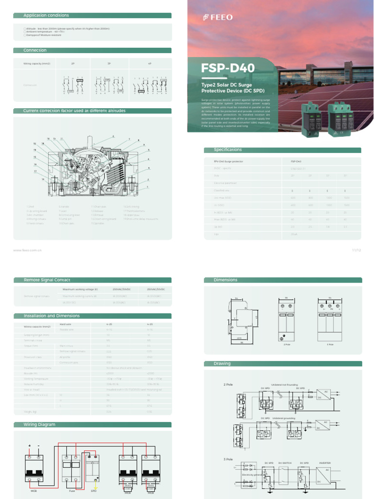 Solar DC Surge Protective Device Guide | PDF | Alternating Current ...