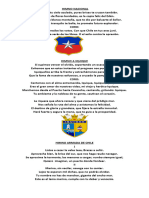 Texto Himno Nacional. Himno A Iquique. Himno Armada de Chile.