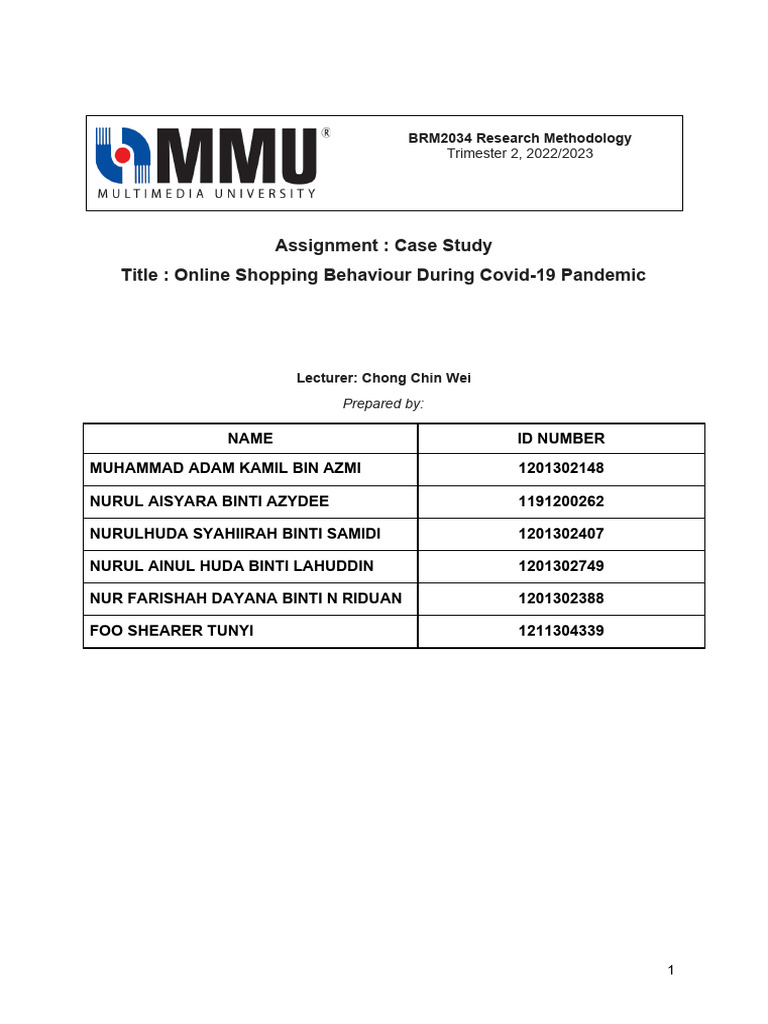 Assignment Research Methodology Download Free Pdf Online Shopping