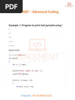 TCS NQT Advanced Coding Study Material by Placement Lelo