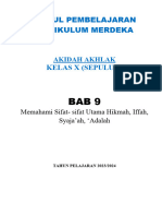 AA - 10 MODUL BAB 9 Memahami Sifat - Sifat Utama Hikmah, Iffah, Syaja'Ah, Adalah