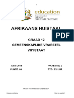 Afrikaans HT Vs Provinsiale Vraestel 2 Graad 12 Junie 2018