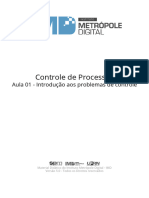 01 Introducao Aos Problemas de Controle CONTROLE de PROCESSOS IMD