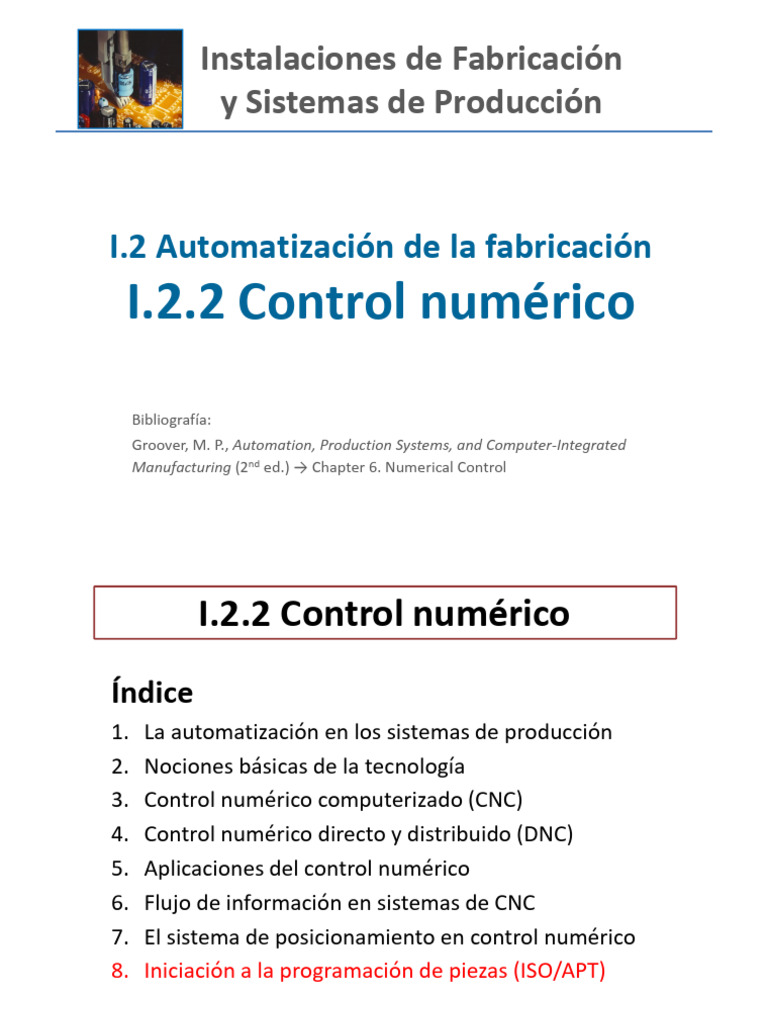 Automatización y Control Numérico en Producción | PDF | Control ...