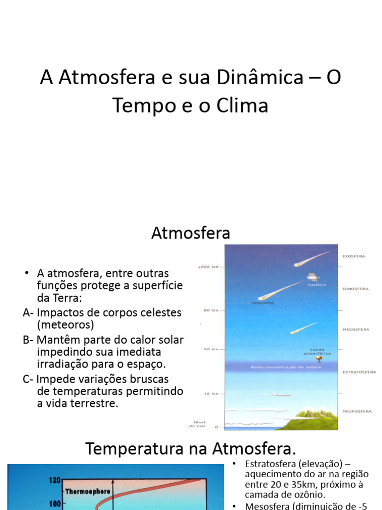 A Atmosfera e Sua Dinâmica - O Tempo e o Clima | PDF | Ferimento ...