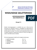 Wiskundige Geletterdheid Graad 11 Kwartaal 2