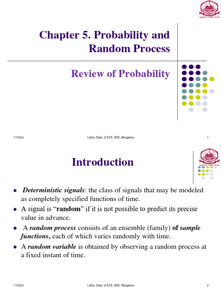 Probability and random variables pdf probability distribution