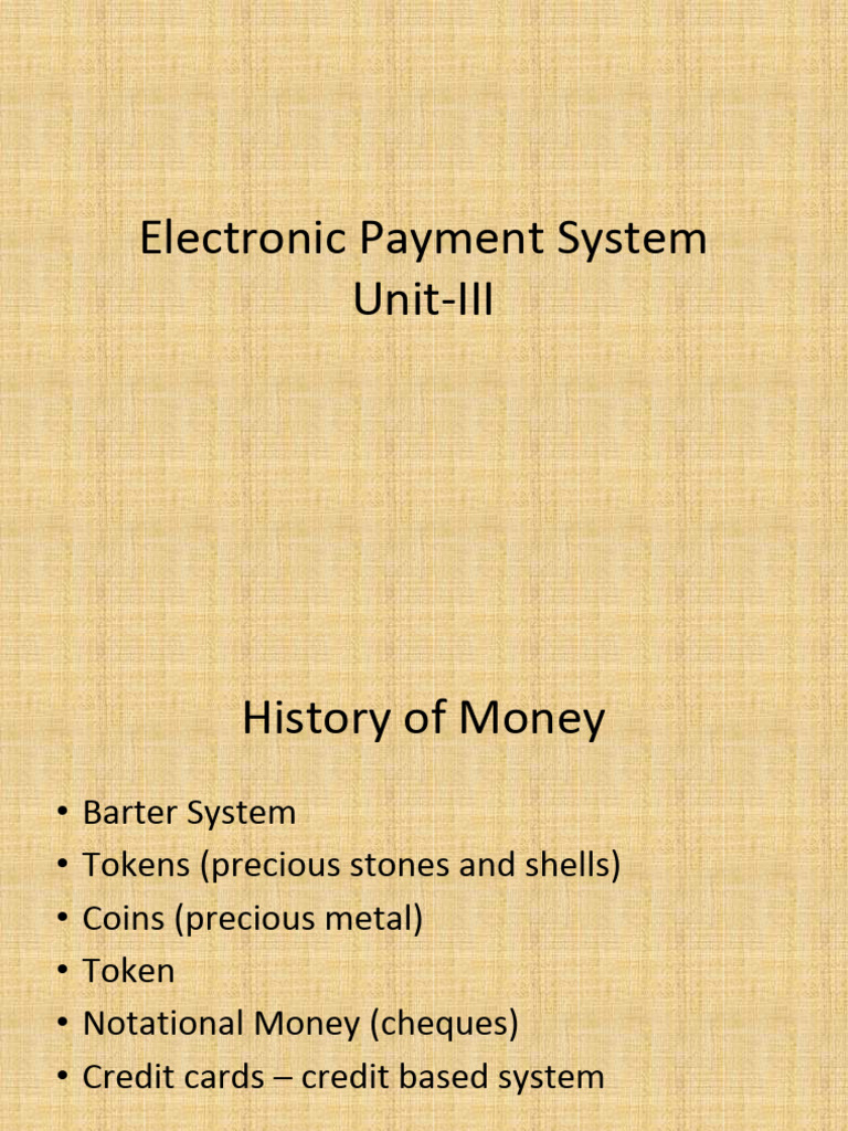 Overview of Electronic Payment Systems | PDF | Credit Card | Debit Card