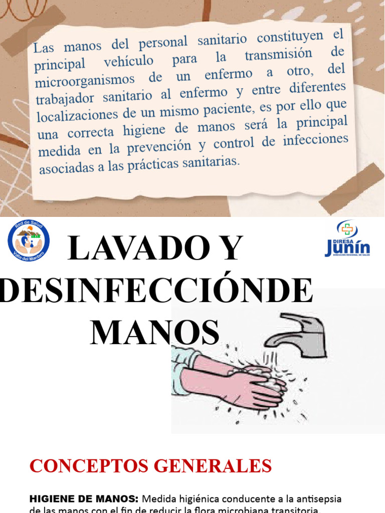 Higiene y Desinfección de Manos en Salud | PDF | Lavado de manos ...