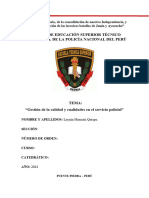 Gestión de La Calidad y Cualidades en El Servicio Policial