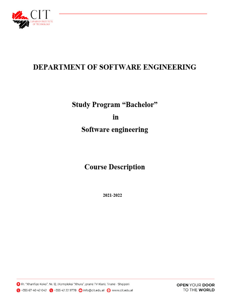 Course Description BSE 2021 2022 PDF Databases Operating System