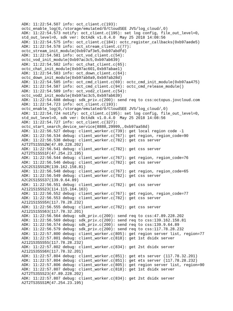 OctAdk Client Log Analysis | PDF | Problem Solving Skills | Technology ...