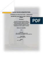 Informe Del Hotel Torre de Los Arabes PDF