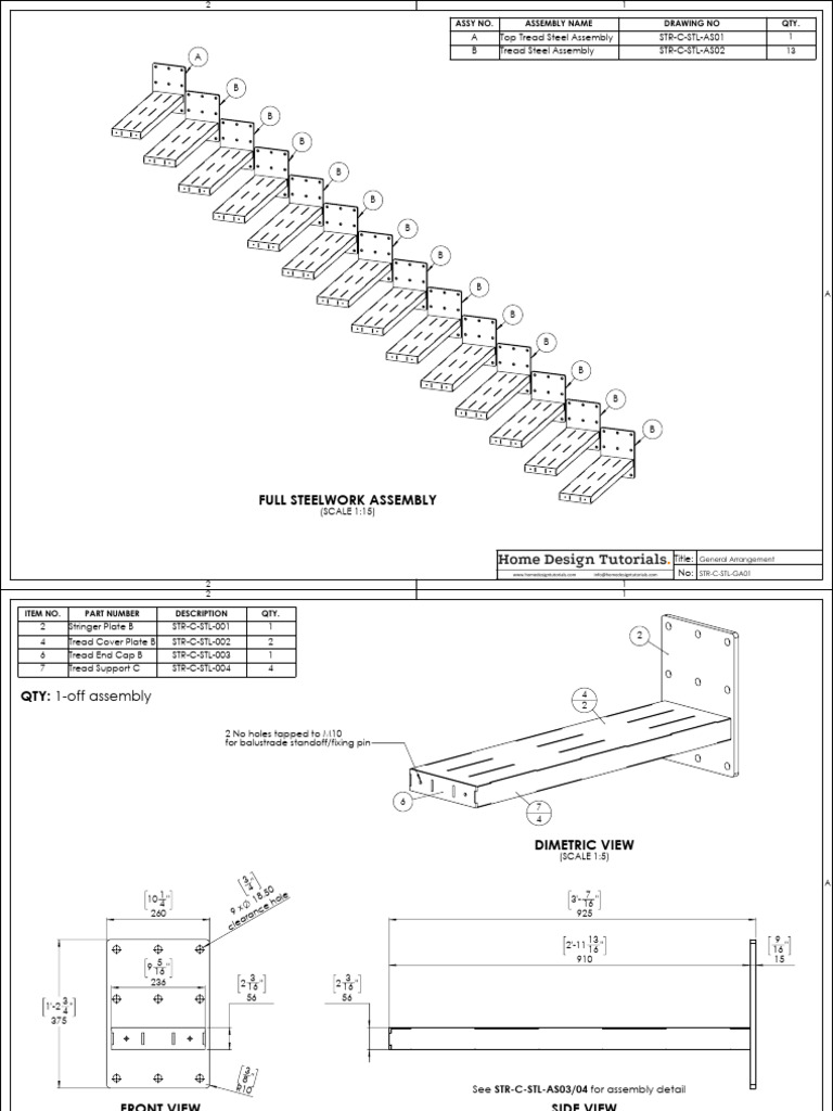 STR-C-STL-GA00 - Fabrication Drawing Package | PDF | Industrial ...