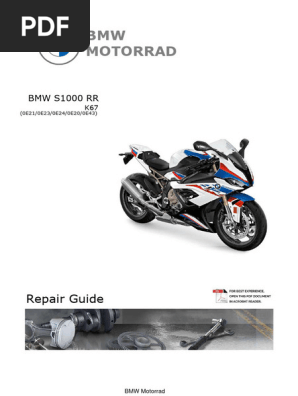 BMW S1000RR Repair Guide Overview | PDF | Engines | Motor Vehicle
