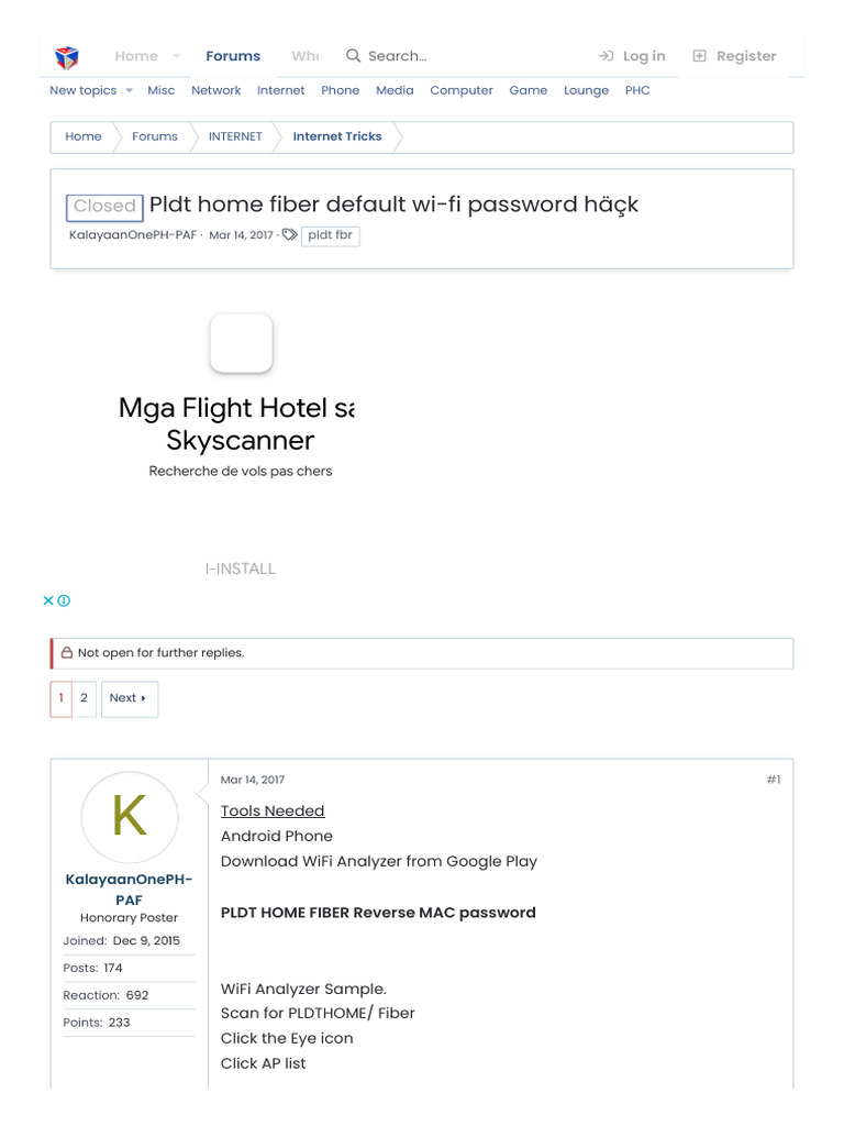 PLDT Home Fiber Wi-Fi Password Hack Guide | PDF | Wi Fi | Computer ...