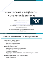 K-NN (K-Nearest Neighbors) : K Vecinos Más Cercanos: Phd. Carlos Alberto Cobos Lozada