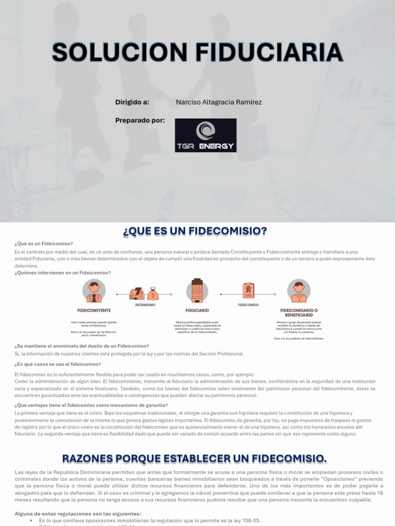 Beneficios del Fideicomiso en RD | PDF | Ley común